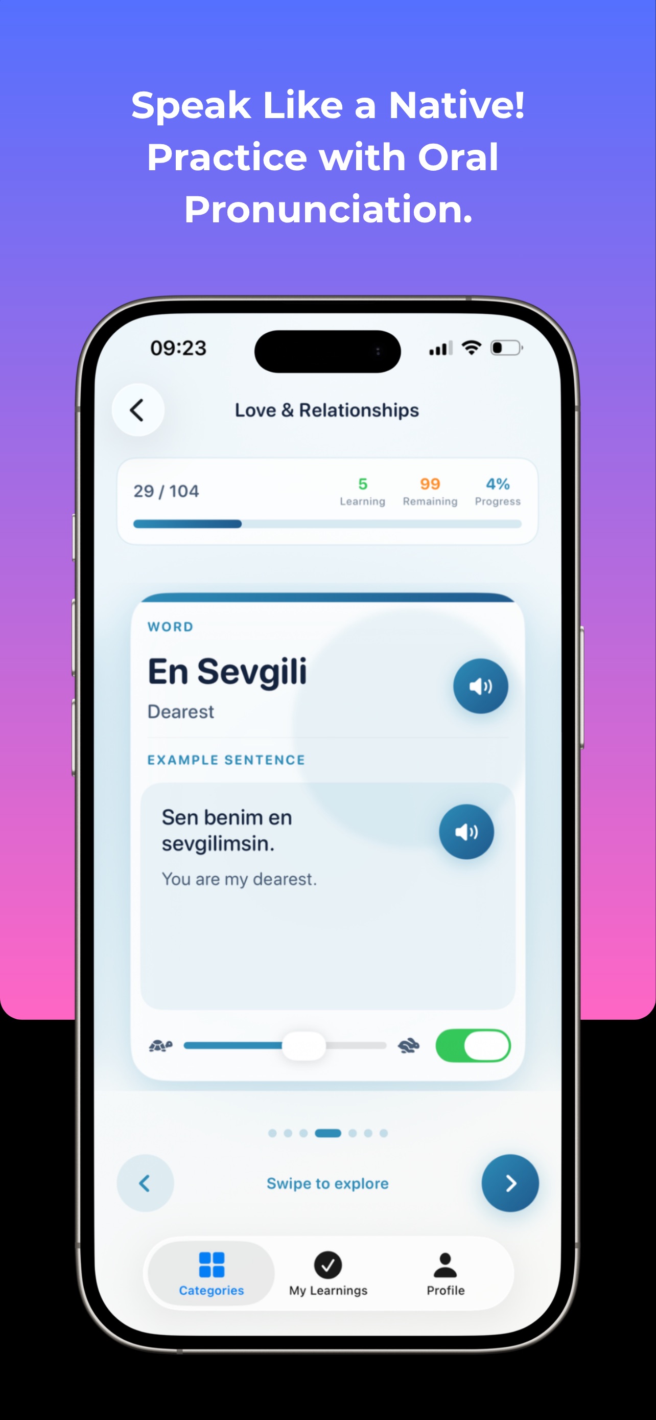 English Pro screen 2